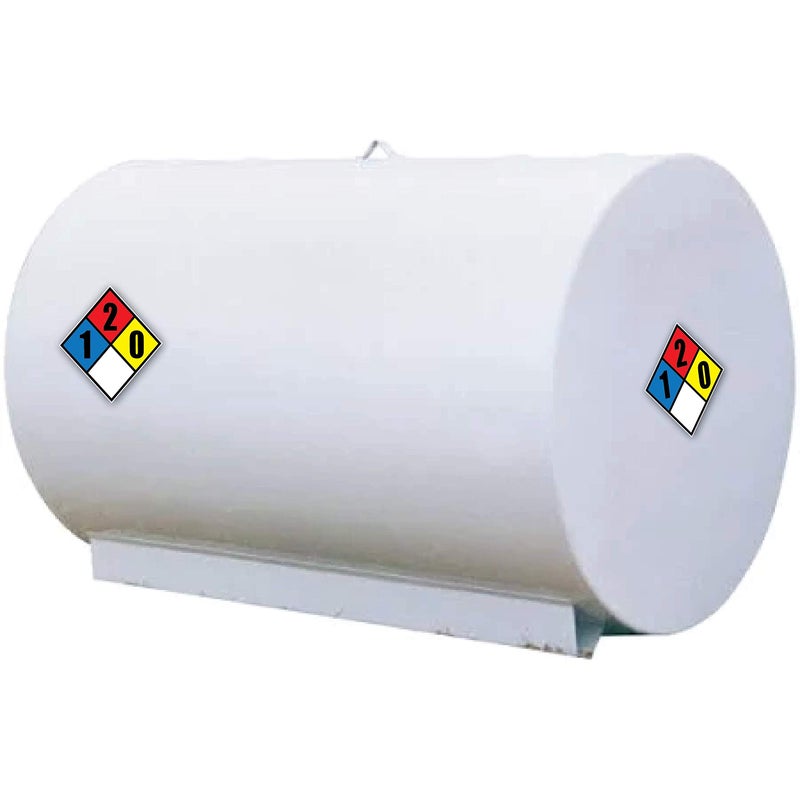 Wrapco NFPA 704 Diamond 1-2-0-0 Label Decal, 10 inch Vinyl for Emergency Response Hazmat - Image 3